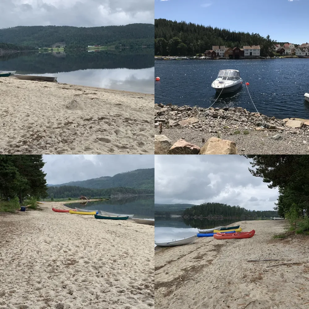 Beachfront Boat Scenes