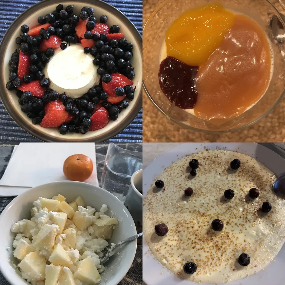 Fruit Bowls and Desserts
