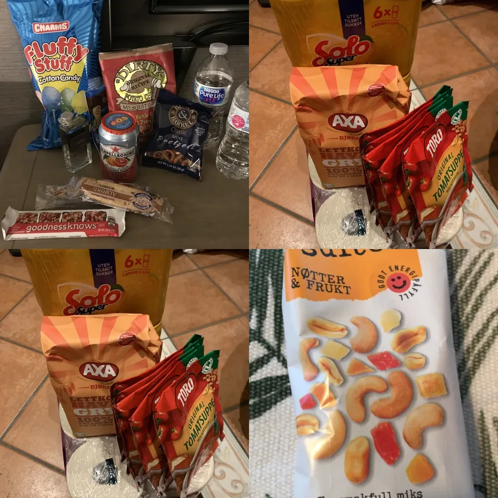 Packaged Snacks and Drinks