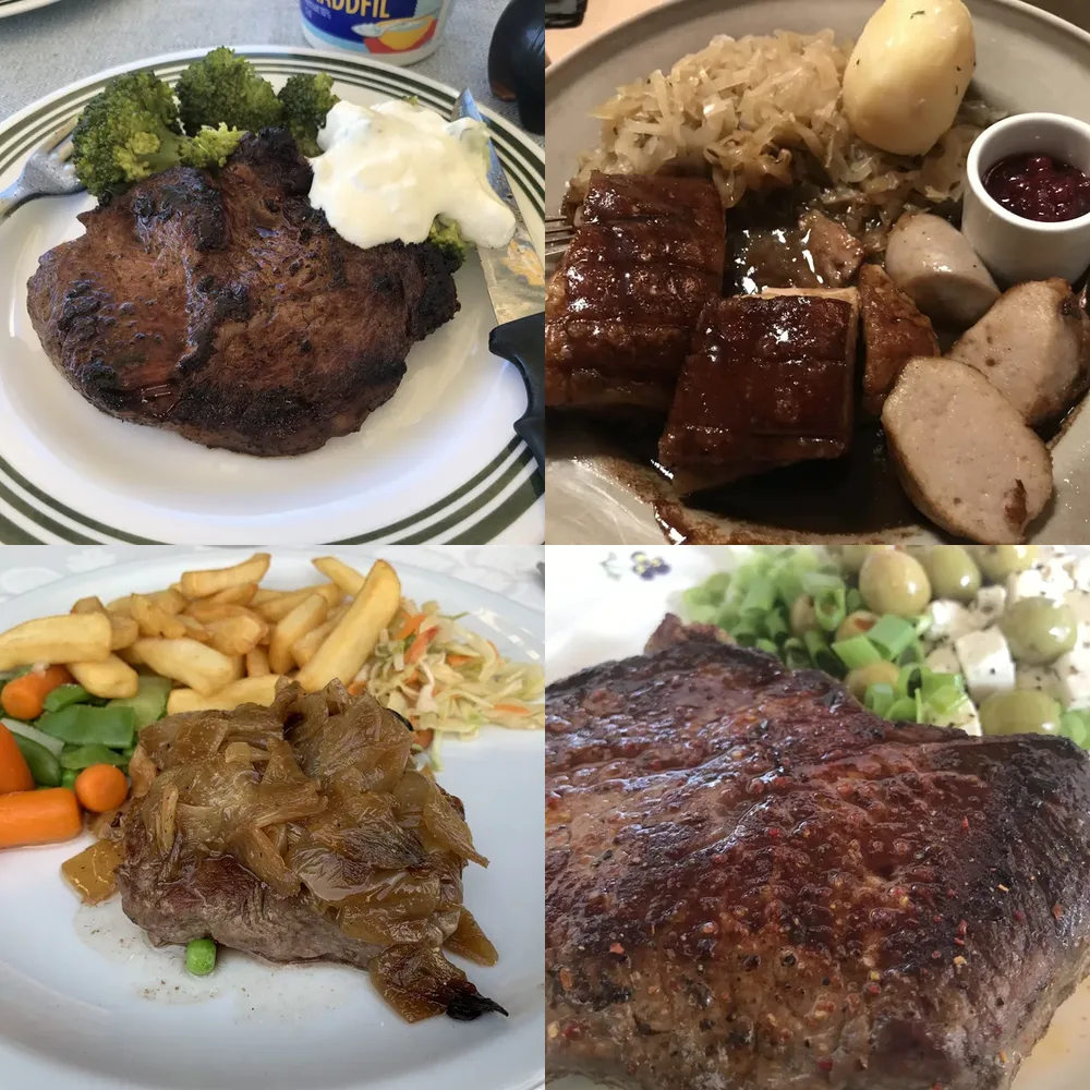 Steak and Veggie Plates