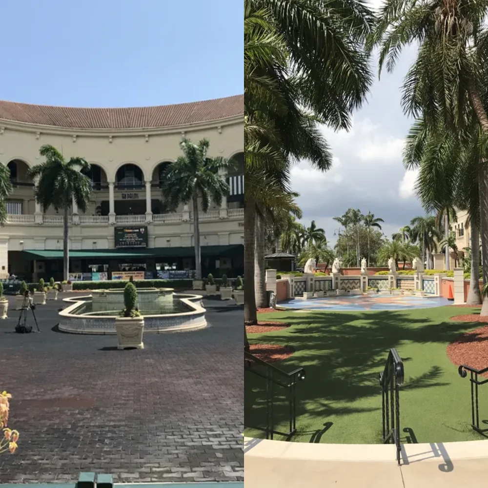 Courtyards and Fountains