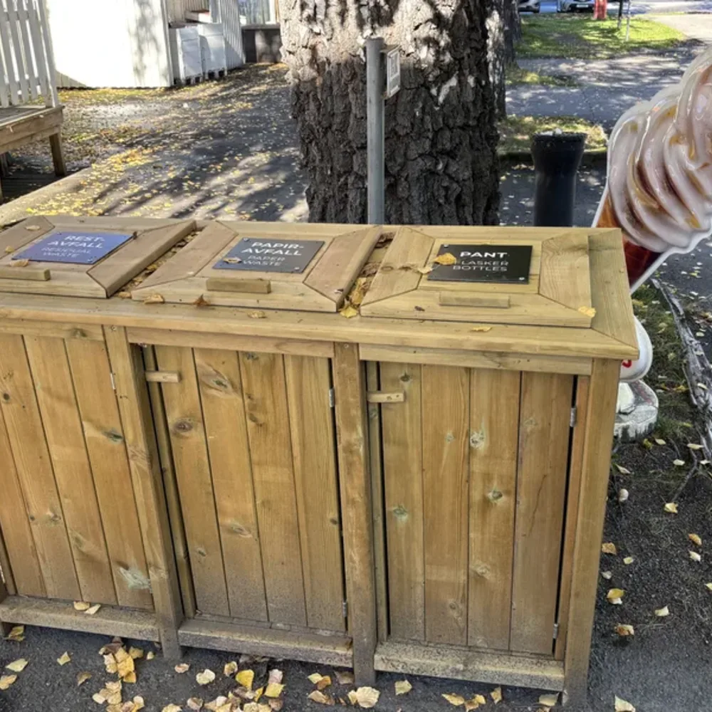 Wooden Outdoor Bins
