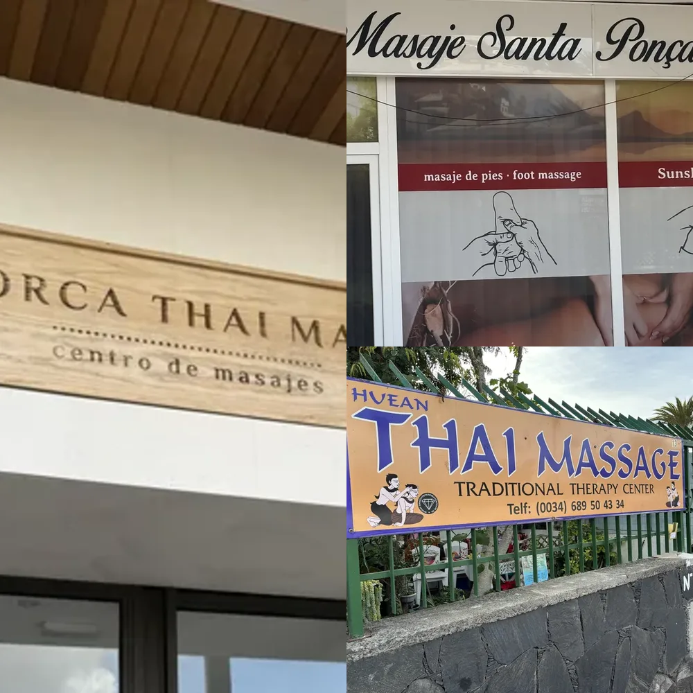 Massage Parlour Signs