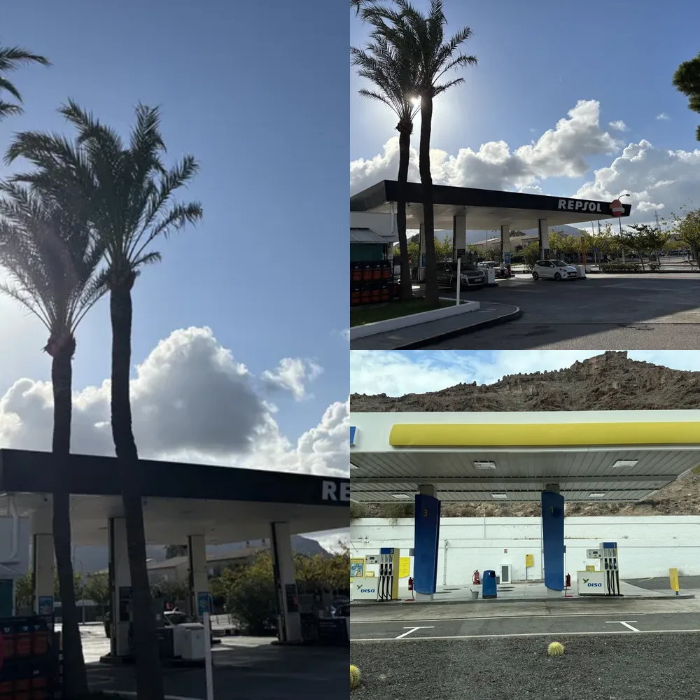 Gas Stations and Sky